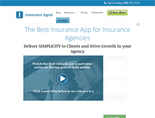 Tablet Screenshot of insuranceagentapp.com